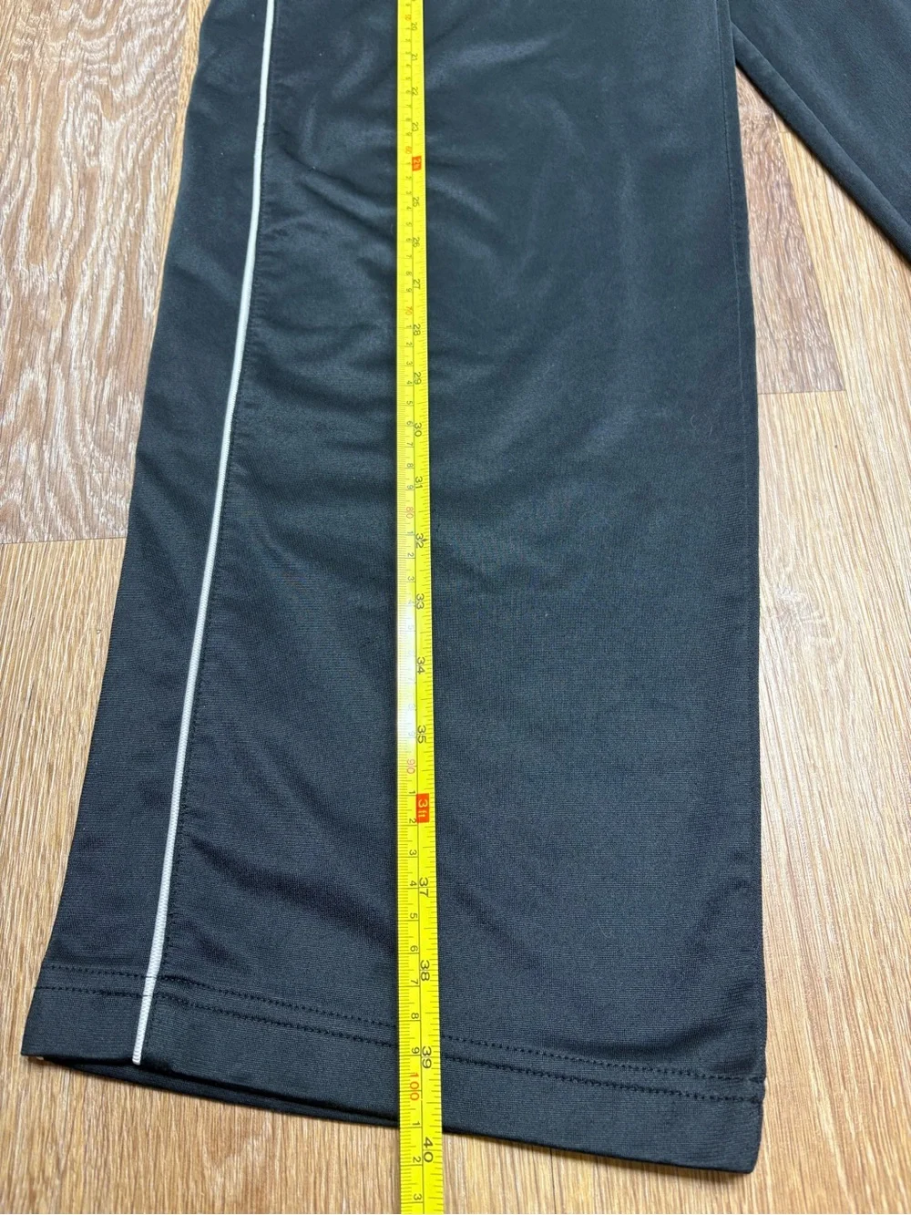 Russell Athletic Black Joggers with White Piping